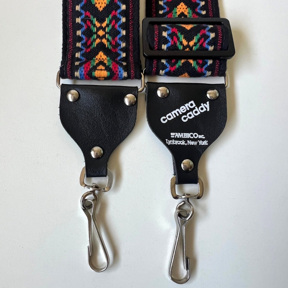 Vintage Camera Caddy Camera Strap Woven Southwestern Boho Ambico Adjustable